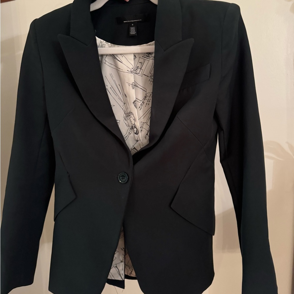 WHBM Editor Blazer - Dark Green
